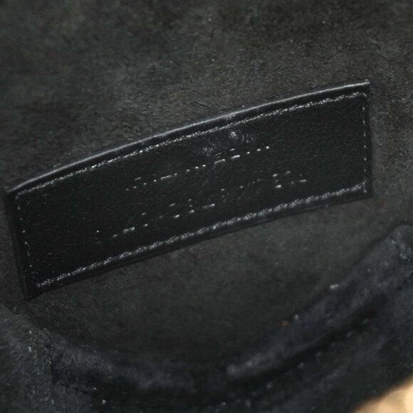 Saint Laurent Black Leather Love Heart Shoulder Bag - Picture 9 of 10